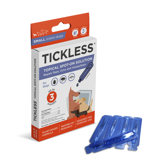 Tickless 3 months Natural Topical Spot-on Solution for dogs (S size) - Sold in pack of 12